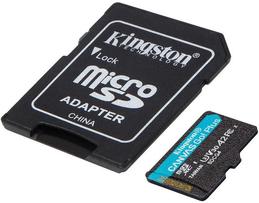 Card Memorie microSDXC Kingston Canvas Go Plus Android A2, 64Gb, Clasa 10 / UHS-1 U3, Cu Adaptor SDCG4/64GB