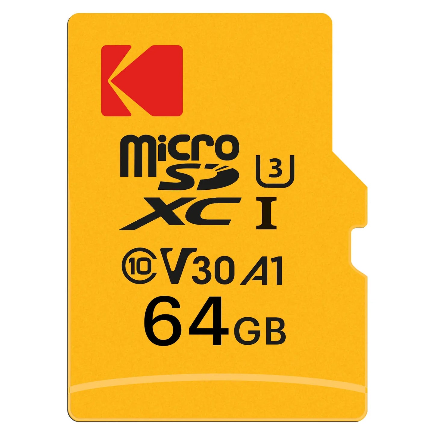 Card Memorie microSDXC Kodak Ultra Performance, 64Gb, Clasa 10 / UHS-1 U3, Cu Adaptor EKMSDM64GXC10HPRK