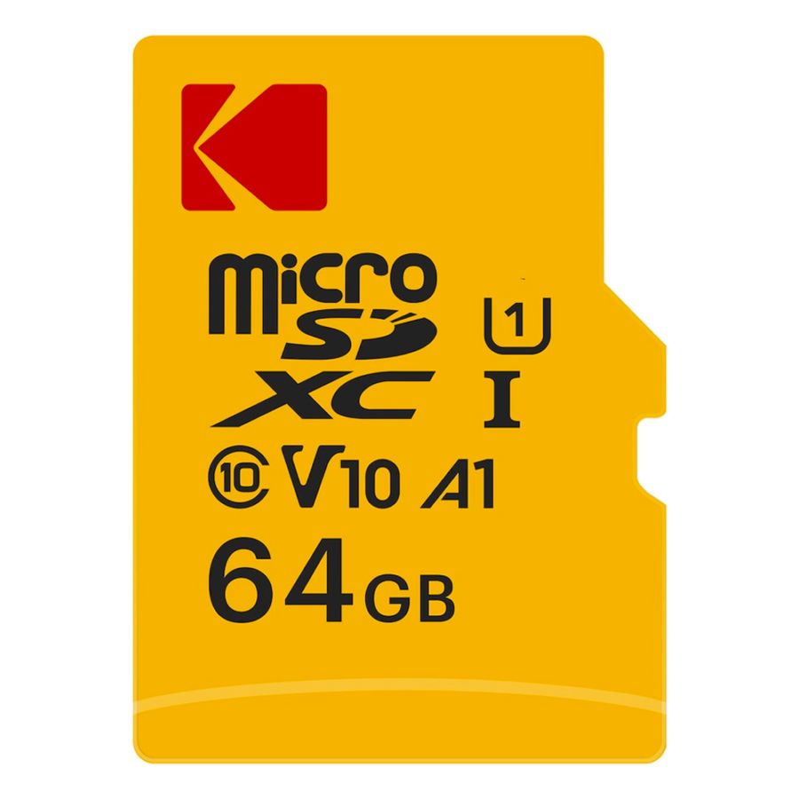 Card Memorie microSDXC Kodak, 64Gb, Clasa 10 / UHS-1 U1, Cu Adaptor EKMSDM64GXC10K