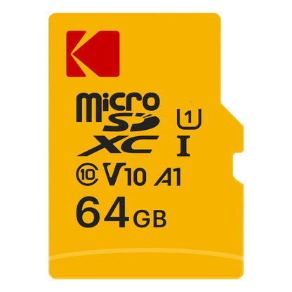 Card Memorie microSDXC Kodak, 64Gb, Clasa 10 / UHS-1 U1, Cu Adaptor EKMSDM64GXC10K