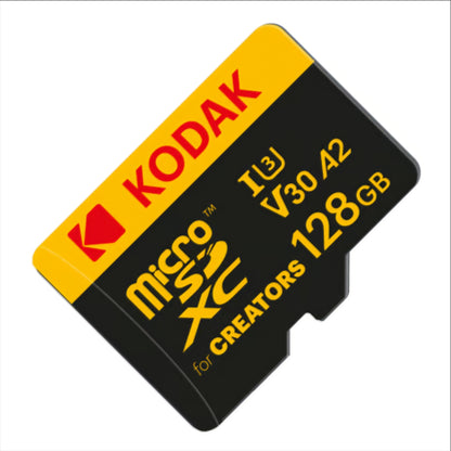 Card Memorie microSDXC Kodak for Creators, 128Gb, Clasa 10 / UHS-1 U3, Cu Adaptor EKMSDM128GXCU3CR