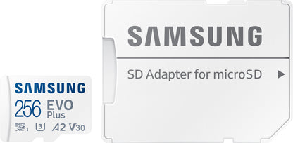 Card Memorie microSDXC Samsung Evo Plus, 256Gb, Clasa 10 / UHS-1 U3, Cu Adaptor MB-MC256SA/EU