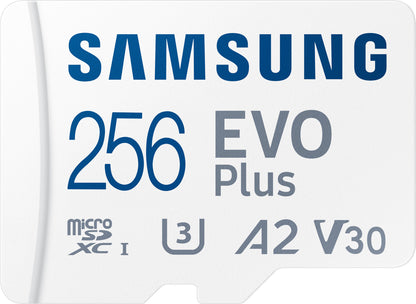 Card Memorie microSDXC Samsung Evo Plus, 256Gb, Clasa 10 / UHS-1 U3, Cu Adaptor MB-MC256KA/EU