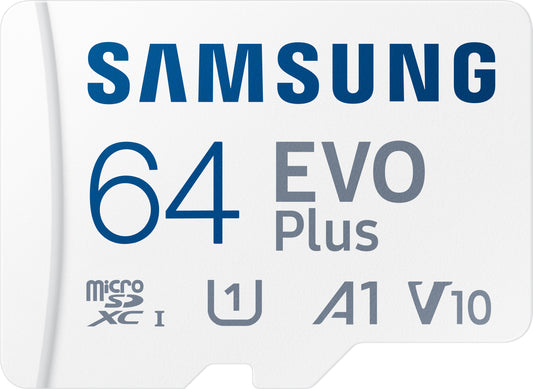 Card Memorie microSDXC Samsung Evo Plus, 64Gb, Clasa 10 / UHS-1 U1, Cu Adaptor MB-MC64KA/EU