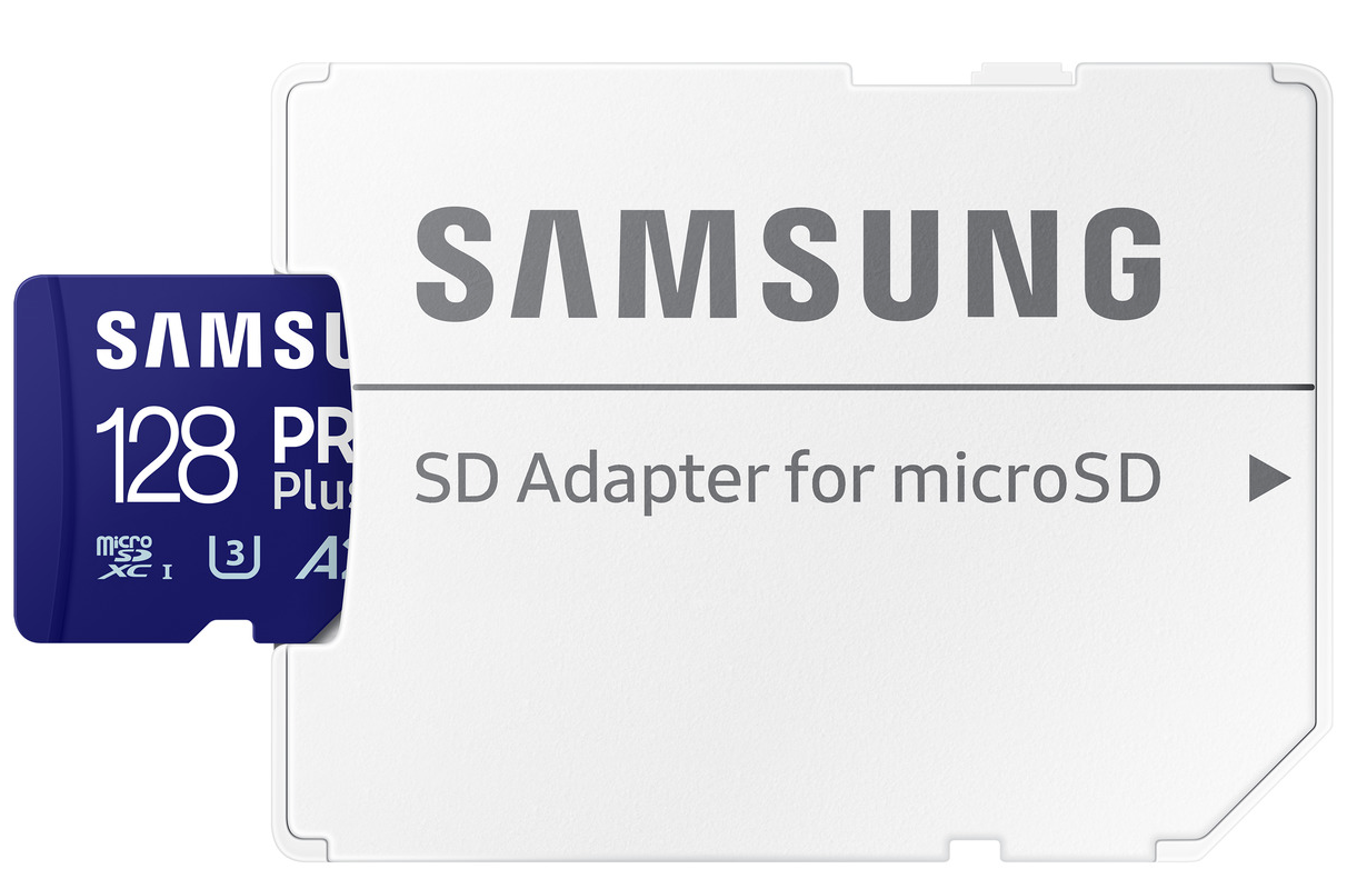 Card Memorie microSDXC Samsung PRO Plus, 128Gb, Clasa 10 / UHS-1 U3, Cu Adaptor MB-MD128SA/EU