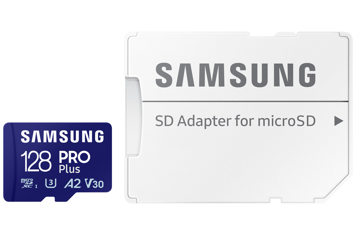 Card Memorie microSDXC Samsung PRO Plus, 128Gb, Clasa 10 / UHS-1 U3, Cu Adaptor MB-MD128SA/EU