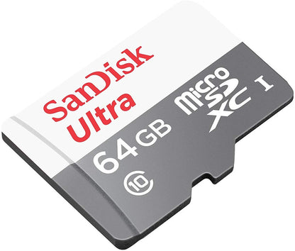 Card Memorie microSDXC SanDisk Ultra, 64Gb, Clasa 10 SDSQUNR-064G-GN3MN
