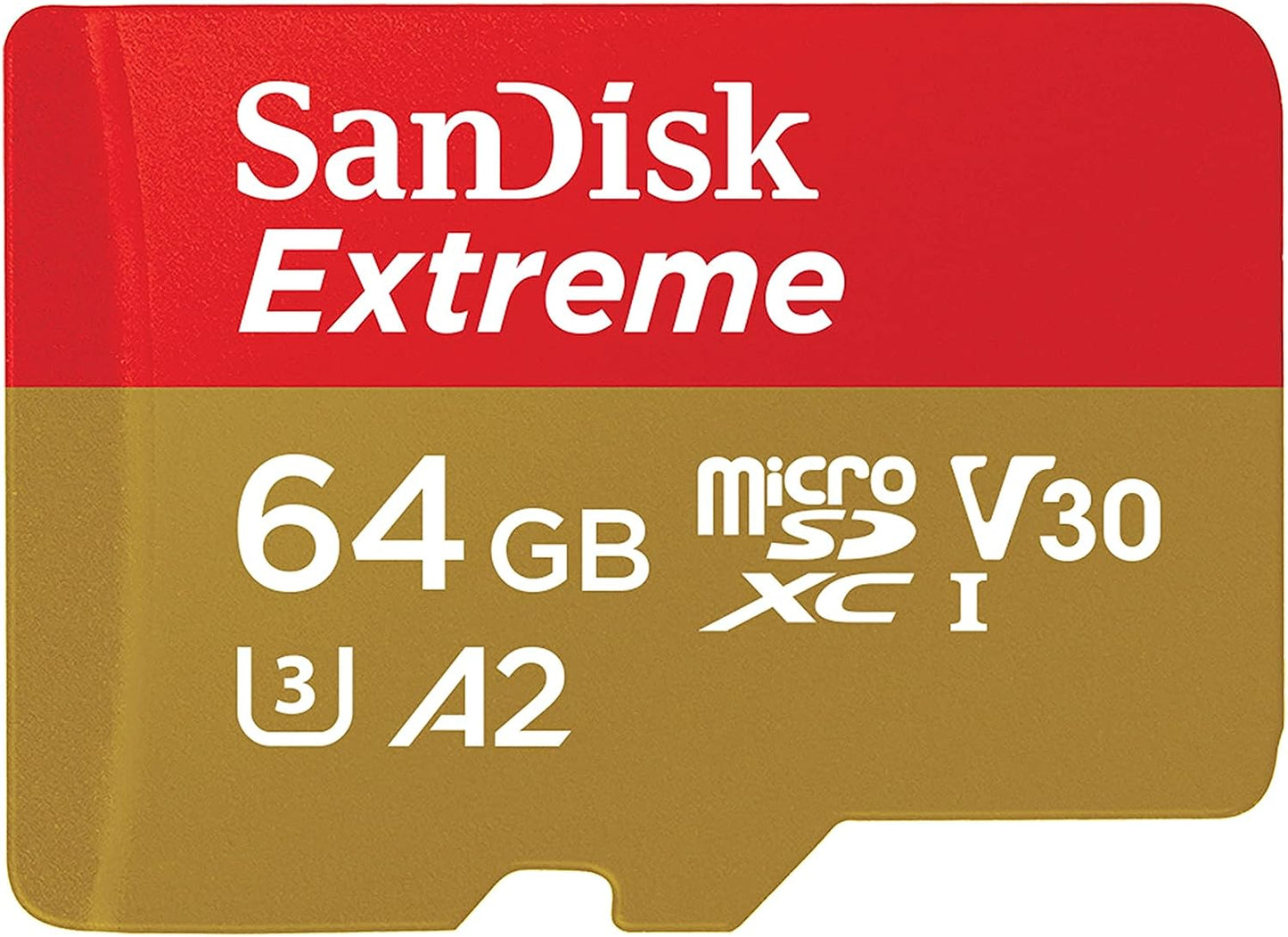 Card Memorie microSDXC SanDisk Extreme, 64Gb, Clasa 10 / UHS-1 U3 SDSQXAH-064G-GN6MN