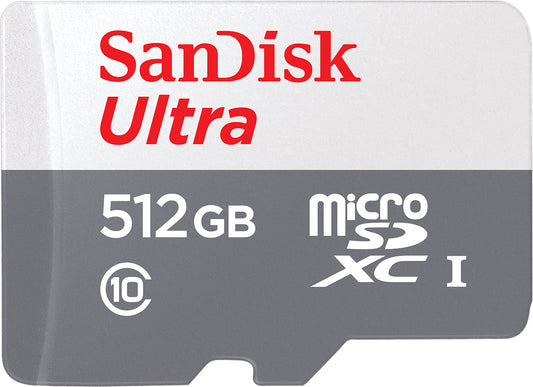 Card Memorie microSDXC SanDisk Ultra, 512Gb, Clasa 10 SDSQUNR-512G-GN3MN
