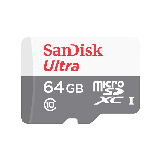 Card Memorie microSDXC SanDisk Ultra, 64Gb, Clasa 10, Cu Adaptor SDSQUNR-064G-GN6TA