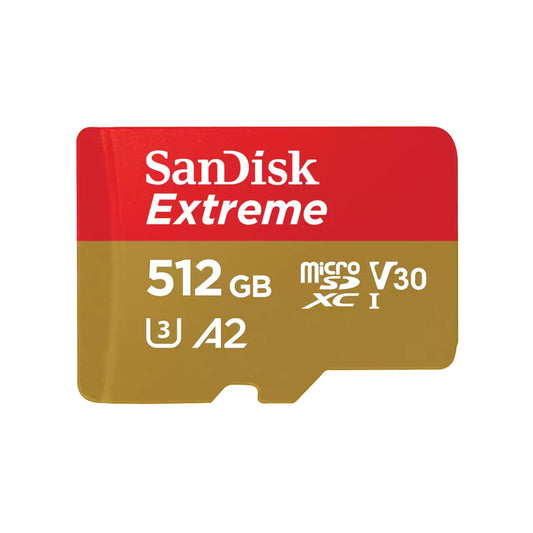Card Memorie microSDXC SanDisk Extreme, 512Gb, Clasa 10 / UHS-1 U3 SDSQXAV-512G-GN6MN