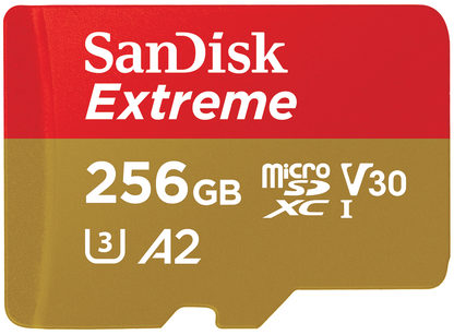 Card Memorie microSDXC SanDisk Extreme, 256Gb, Clasa 10 / UHS-1 U3 SDSQXAV-256G-GN6MN