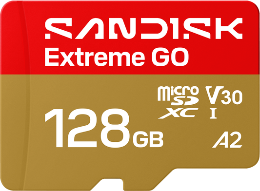 Card Memorie microSDXC SanDisk Extreme GO Android A2, 128Gb, Clasa 10 / UHS-1 U1 SDSQXGN-128G-GN6MN