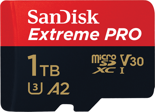 Card Memorie microSDXC SanDisk Extreme Pro, 1TB, Clasa 10 / UHS-1 U3, Cu Adaptor SDSQXCD-1T00-GN6MA