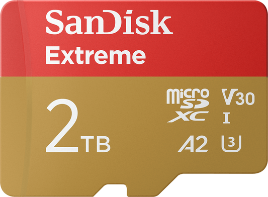 Card Memorie microSDXC SanDisk Extreme, 2TB, Clasa 10 / UHS-1 U3 SDSQXAV-2T00-GN6MN