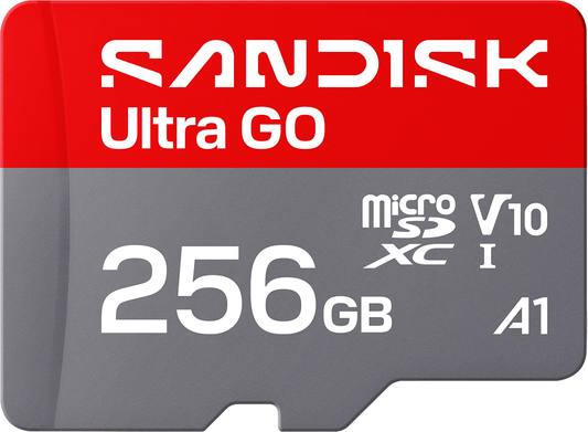 Card Memorie microSDXC SanDisk Ultra GO Android A1, 256Gb, Clasa 10 / UHS-1 U1 SDSQUGN-256G-GN6MN