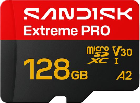 Card Memorie microSDXC SanDisk Extreme Pro A2, 128Gb, Clasa 10 / UHS-1 U3, Cu Adaptor SDSQXCJ-128G-GS6MA