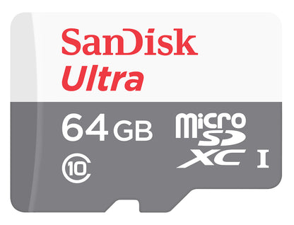 Card Memorie microSDXC SanDisk Ultra Android, 64Gb, Clasa 10 / UHS-1 U1 SDSQUNR-064G-GN3MN