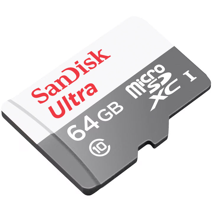 Card Memorie microSDXC SanDisk Ultra, 64Gb, Clasa 10, Cu Adaptor SDSQUNR-064G-GN3MA