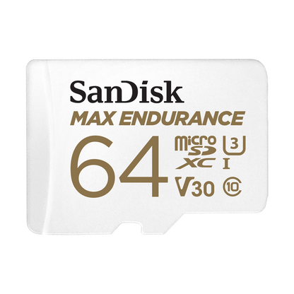 Card Memorie microSDXC SanDisk MAX Endurance, 64Gb, Clasa 10 / UHS-1 U3, Cu Adaptor SDSQQVR-064G-GN6IA