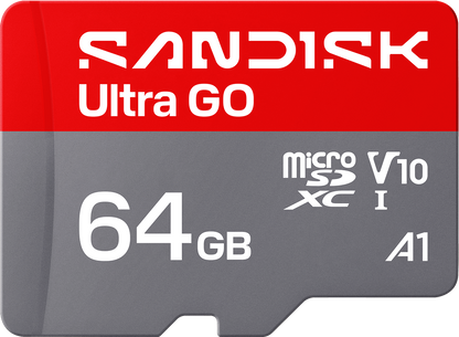 Card Memorie microSDXC SanDisk Ultra GO Android A1, 64Gb, Clasa 10 / UHS-1 U1 SDSQUGN-064G-GN6MN