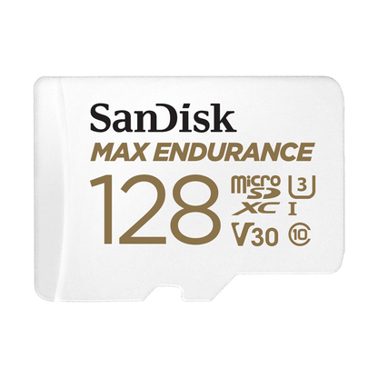 Card Memorie microSDXC SanDisk MAX Endurance, 128Gb, Clasa 10 / UHS-1 U3, Cu Adaptor SDSQQVR-128G-GN6IA
