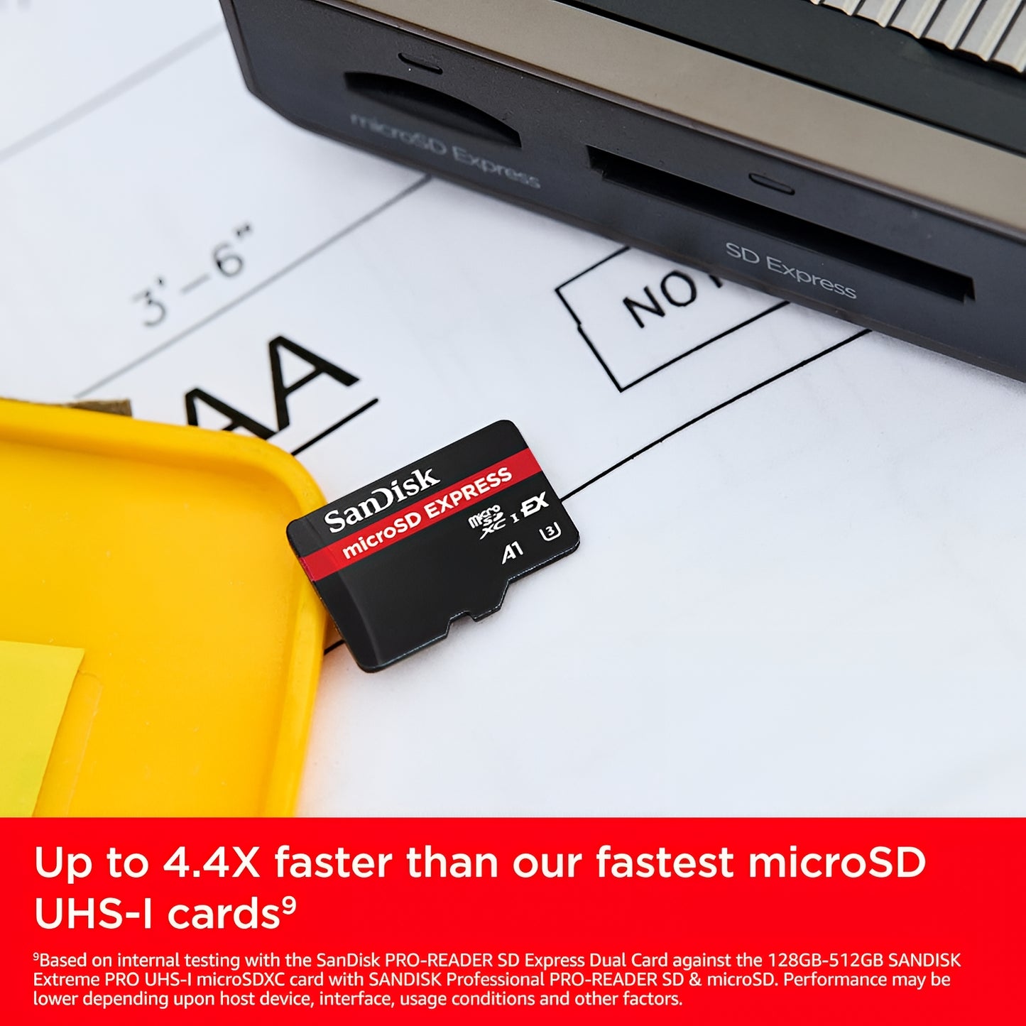 Card Memorie microSDXC SanDisk Express, 512Gb, Clasa 10 / UHS-1 U3 SDSQXFN-512G-GN4NN