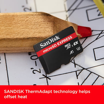 Card Memorie microSDXC SanDisk Express, 256Gb, Clasa 10 / UHS-1 U3 SDSQXFN-256G-GN4NN