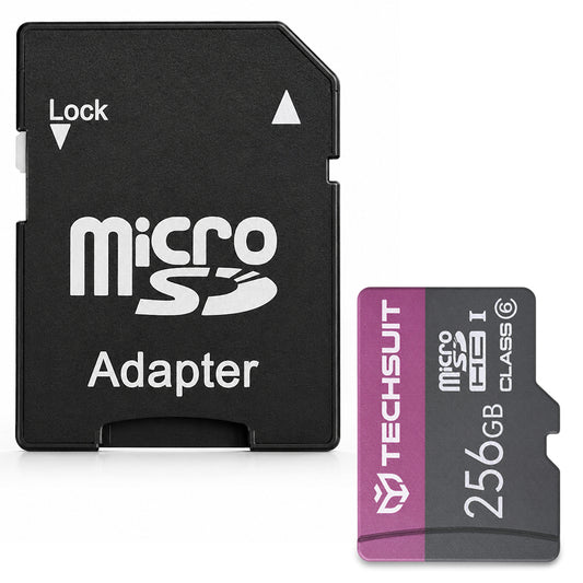 Card Memorie microSDXC Techsuit THCM27, 256Gb, Clasa 6, Cu Adaptor