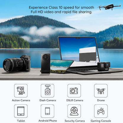 Card Memorie microSDXC Techsuit THCM27, 256Gb, Clasa 6, Cu Adaptor