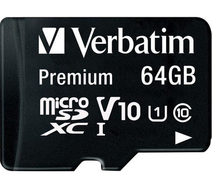 Card Memorie microSDXC Verbatim, 64Gb, Clasa 10 / UHS-1 U1, Cu Adaptor
