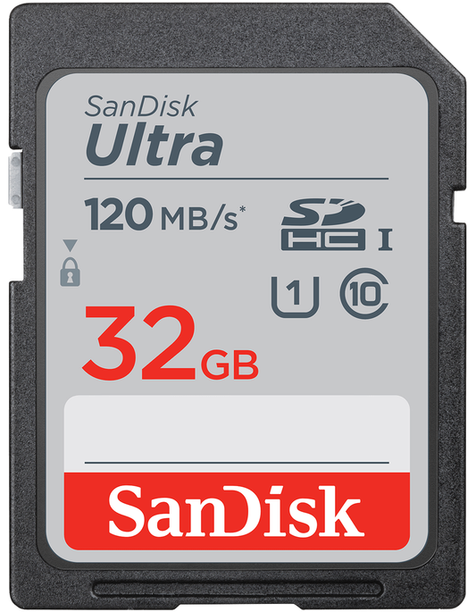 Card Memorie SDHC SanDisk Ultra, 32Gb, Clasa 10 / UHS-1 U1 SDSDUN4-032G-GN6IN