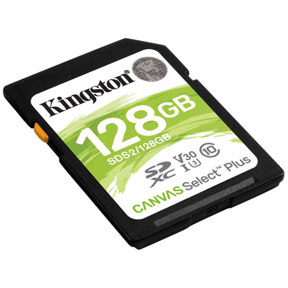 Karta pamięci SDXC Kingston Canvas Select Plus, 128 Gb, klasa 10 / UHS-1 U1 SDS2/128GB-SD 