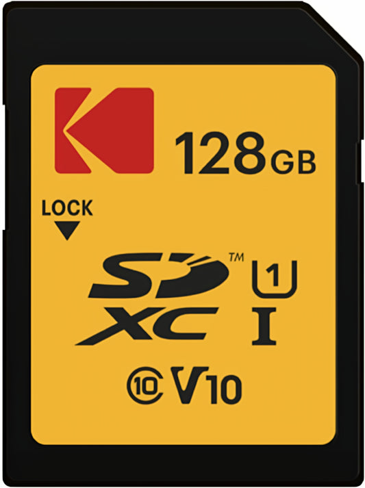 Card Memorie SDXC Kodak Premium Performance, 128Gb, Clasa 10 / UHS-1 U1 EKMSD128GXC10K