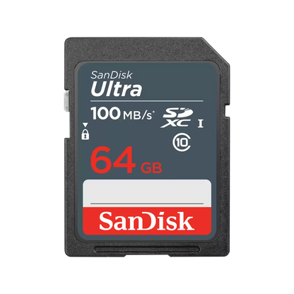 Card Memorie SDXC SanDisk Ultra, 64Gb, Clasa 10 SDSDUNR-064G-GN3IN