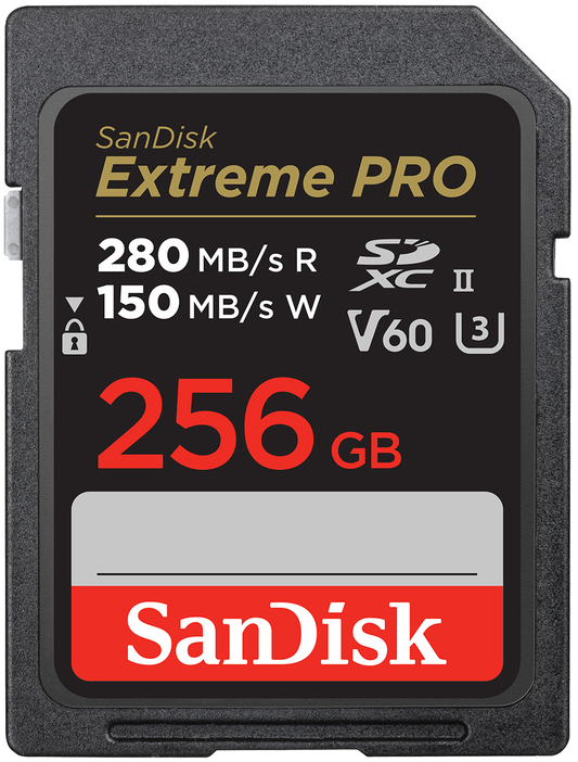 Card Memorie SDXC SanDisk Extreme Pro, 256Gb, Clasa 10 / UHS-2 U3 SDSDXEP-256G-GN4IN