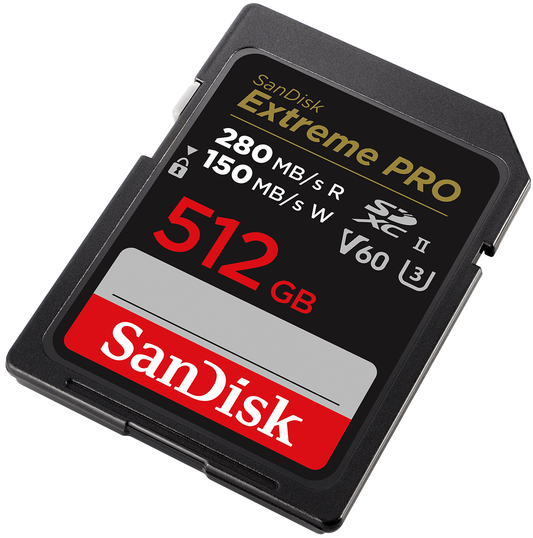 Card Memorie SDXC SanDisk Extreme Pro, 512Gb, Clasa 10 / UHS-2 U3 SDSDXEP-512G-GN4IN