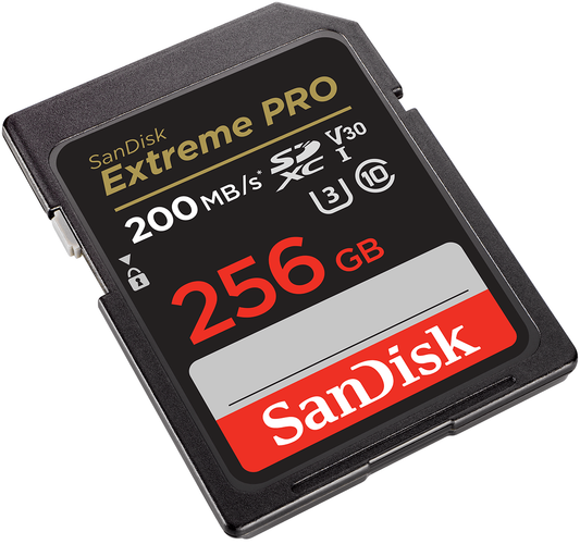 Card Memorie SDXC SanDisk Extreme Pro, 256Gb, Clasa 10 / UHS-1 U3 SDSDXXD-256G-GN4IN
