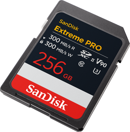 Card Memorie SDXC SanDisk Extreme Pro, 256Gb, Clasa 10 / UHS-2 U3 SDSDXDM-256G-GN4IN