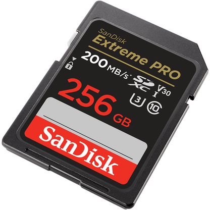 Card Memorie SDXC SanDisk Extreme Pro, 256Gb, Clasa 10 / UHS-1 U3 SDSDXXD-256G-GN4IN