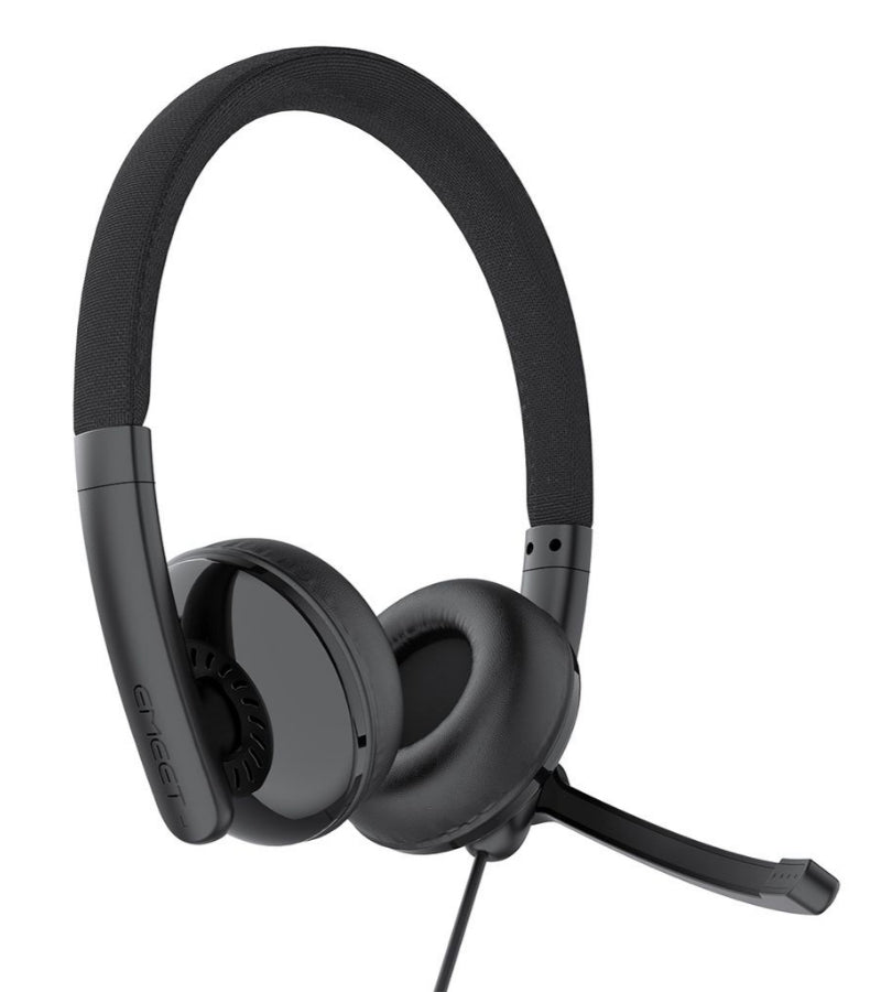 Casca Call Center USB-C / USB-A EMEET GeniusCall HS50, Neagra