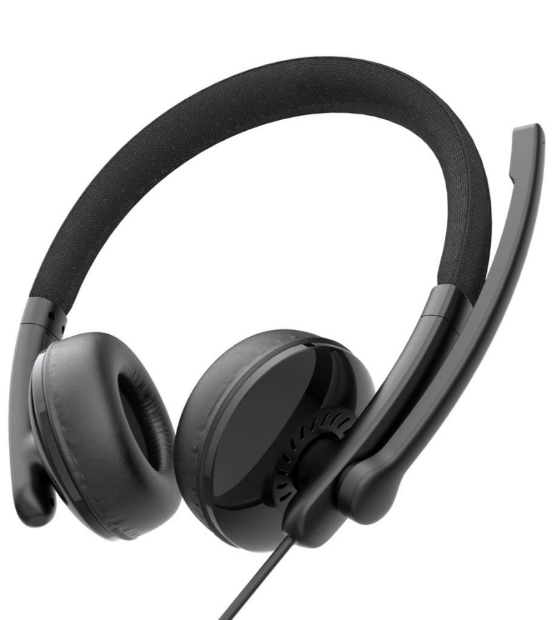 Casca Call Center USB-C / USB-A EMEET GeniusCall HS50, Neagra