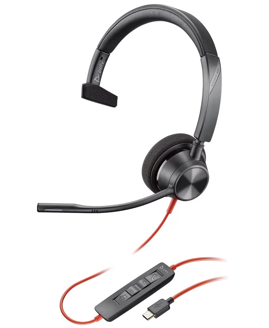 Casca Call Center USB-C HP Poly Blackwire C3310, Neagra 8X215AA
