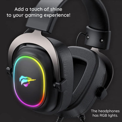 Casti Gaming 3.5mm HAVIT H2002P, 2m, Negre