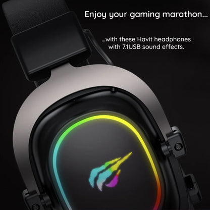 Casti Gaming 3.5mm HAVIT H2002P, 2m, Negre