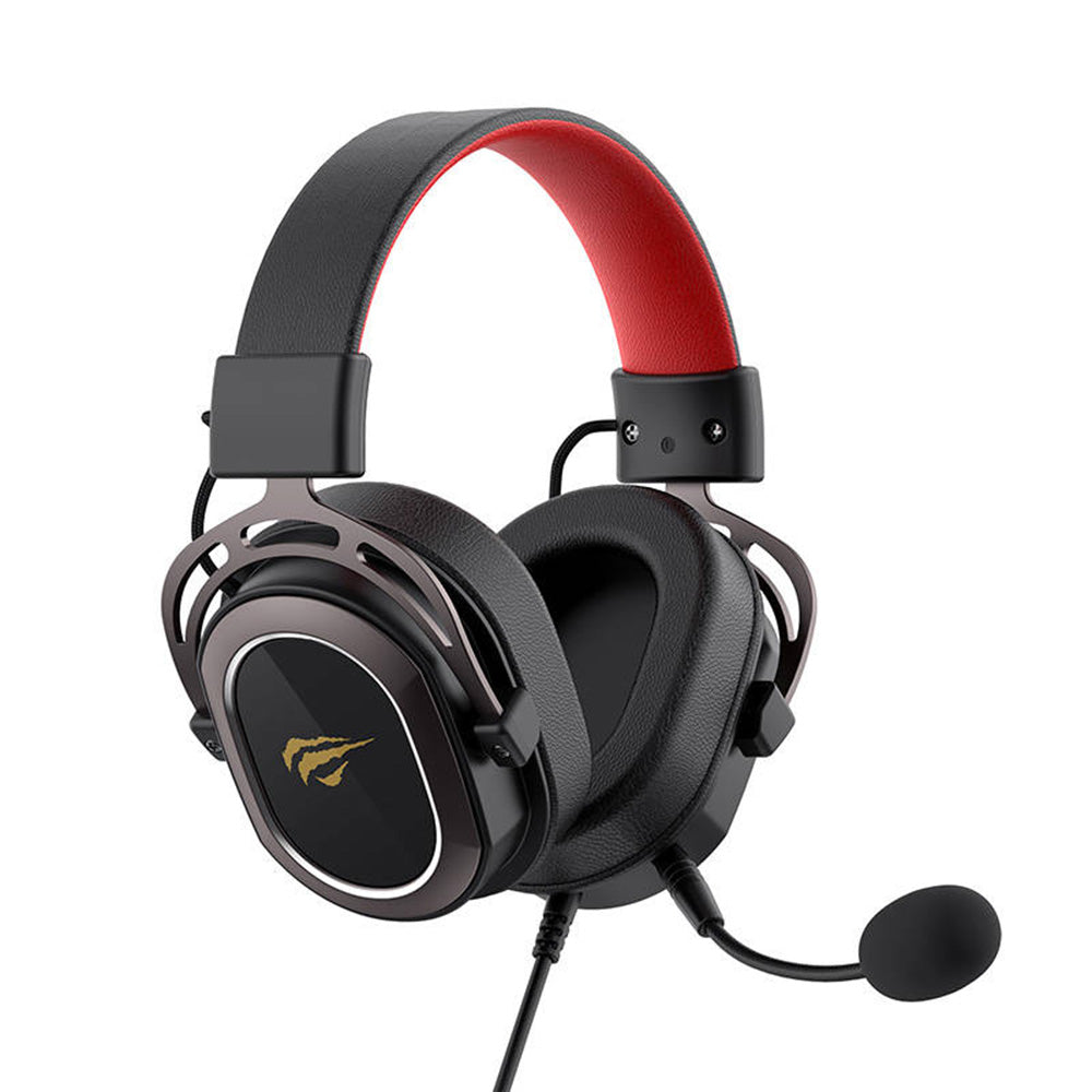 Casti Gaming 3.5mm HAVIT H2008d, 2m, Negre Rosi