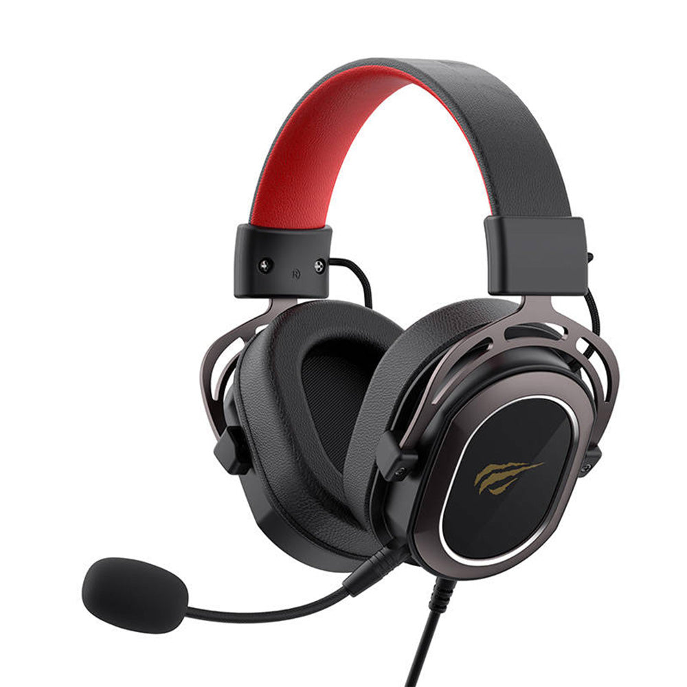 Casti Gaming 3.5mm HAVIT H2008d, 2m, Negre Rosi