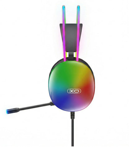Casti Gaming 3.5mm XO Design GE11, RGB, Negre