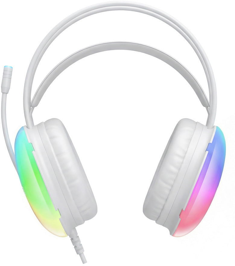 Casti Gaming 3.5mm XO Design GE11, RGB, Albe