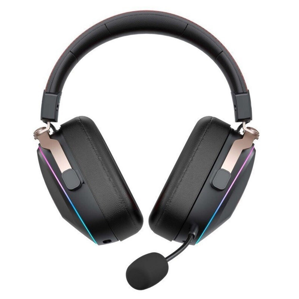 Casti Gaming Wireless HAVIT H2039BG, RGB, BT / Wi-Fi / Wired, Negre Ocru